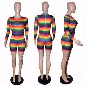 Rainbow romper